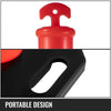 VEVOR 4Pack Traffic Delineator Posts 44 Inch Height, PE Delineator Post Kit 10 inch Reflective Band, Orange Delineator Cones with Rubber Base 16 inch for Construction Sites, Facility Management etc.