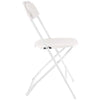 VEVOR 6 Pack Folding Chairs, Foldable Plastic Chairs with Heavy Duty Metal Frame, Portable Folding Card Table Chairs, Stackable Indoor Outdoor Seats for Home, Yard, Garden, Parties, Events, White
