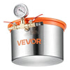 VEVOR 1.5 Gallon Vacuum Chamber, Stainless Steel, Vacuum Degassing Chamber with Tempered Glass Lid, Hose, Air Filter, for Resin Casting, Stabilizing Wood, Degassing Silicone, Epoxies, Essential Oils