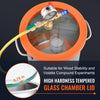 VEVOR 3 Gallon Vacuum Chamber, Upgraded Tempered Glass Lid Vacuum Degassing Chamber, 304 Stainless Steel Chamber, for Stabilizing Wood, Resin Degassing, Silicone Degassing and Plaster Degassing