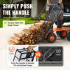 VEVOR Garden Cart, Sturdy Metal Utility Wagon with Simple Assembly, Versatile Dump Cart with Dual-Function Handle, Wheelbarrow with 400 lbs Load Capacity, Equipped with 10" Wheels