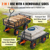 VEVOR Garden Cart, Sturdy Metal Utility Wagon with Simple Assembly, Versatile Dump Cart with Dual-Function Handle, Wheelbarrow with 400 lbs Load Capacity, Equipped with 10" Wheels