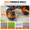 VEVOR Garden Cart, Sturdy Metal Utility Wagon with Simple Assembly, Versatile Dump Cart with Dual-Function Handle, Wheelbarrow with 400 lbs Load Capacity, Equipped with 10" Wheels