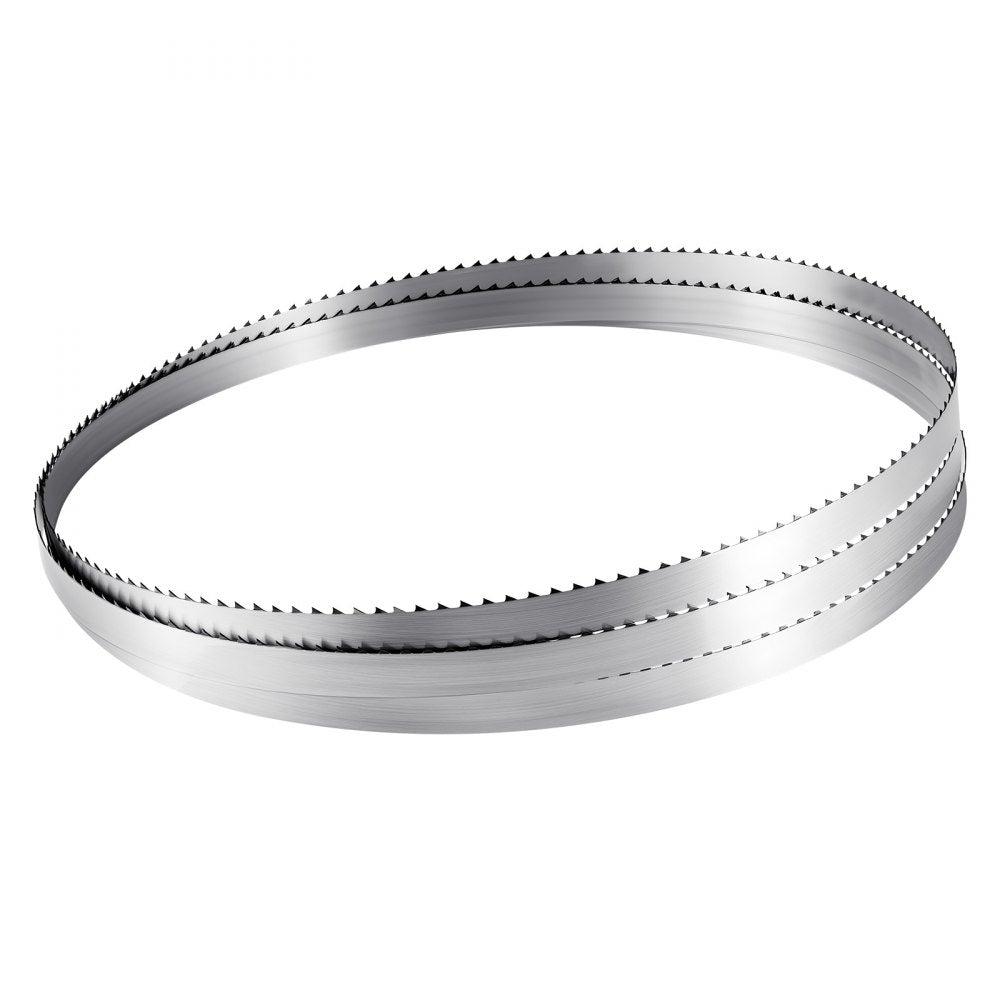 VEVOR Bandsaw Blade, 109.45 Inch Length, 4 TPI Band Saw Blade with 18 HRC Hardened Sharp Teeth, High-Strength Carbon Steel, 0.6 Inch Width, Replacement for Major Woodworking Band Saw Brands, 1 Pack