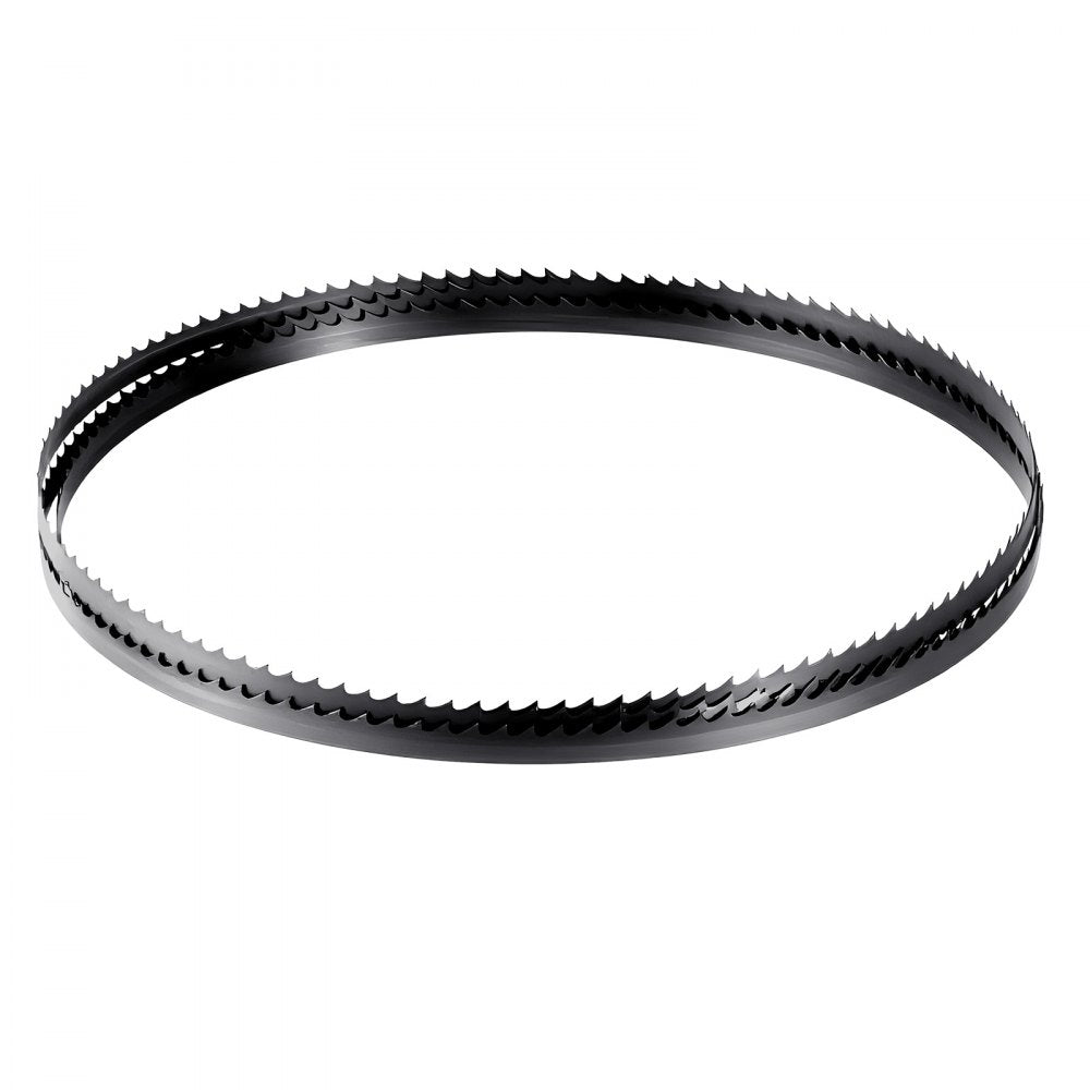 VEVOR Bandsaw Blade, 60 Inch Length, 6 TPI Band Saw Blade with 15 HRC Hardened Sharp Teeth, SK5 High-Strength Carbon Steel, 0.25 Inch Width, Replacement for Major Woodworking Band Saw Brands, 1 Pack