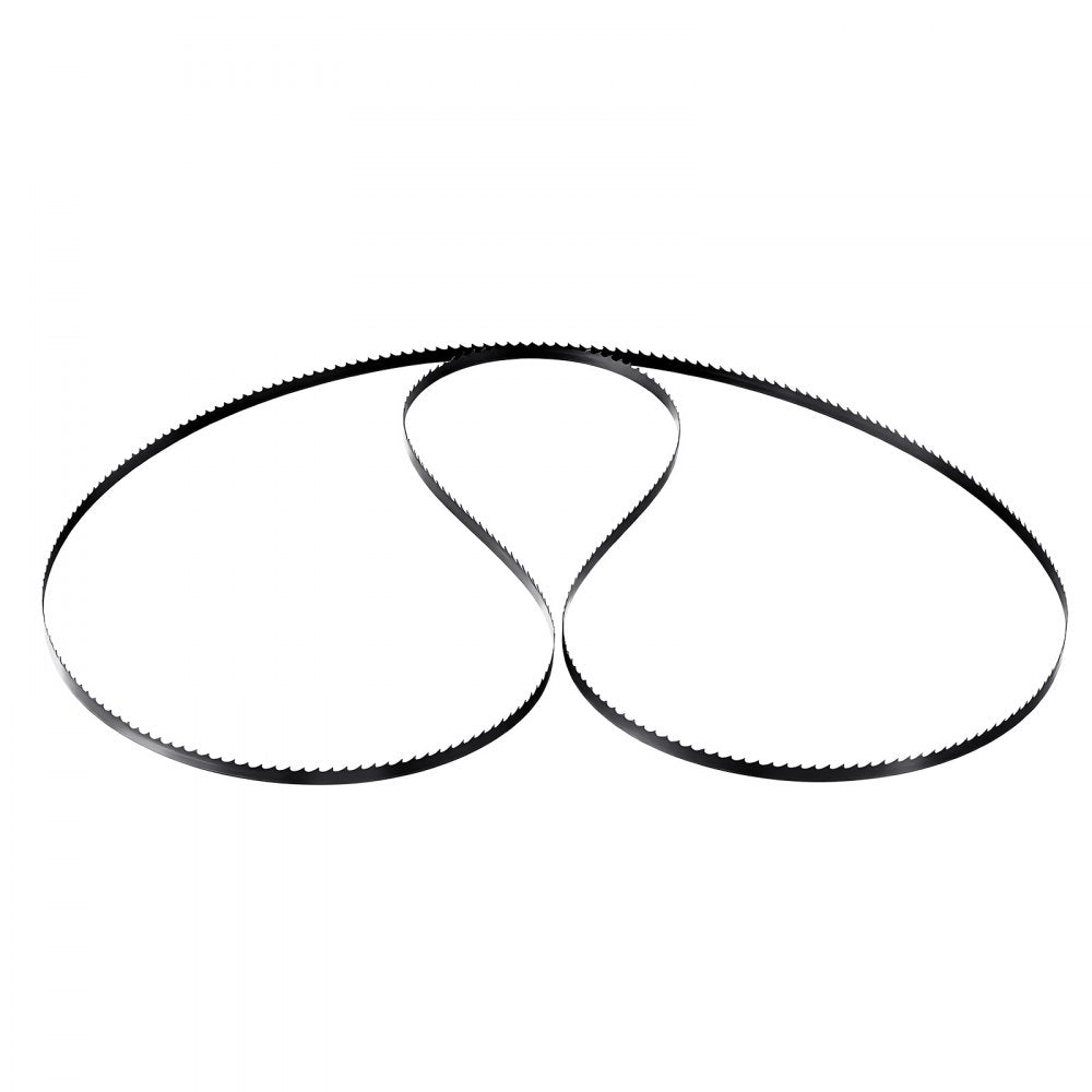 VEVOR Bandsaw Blade, 60 Inch Length, 6 TPI Band Saw Blade with 15 HRC Hardened Sharp Teeth, SK5 High-Strength Carbon Steel, 0.25 Inch Width, Replacement for Major Woodworking Band Saw Brands, 1 Pack