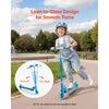 VEVOR Kick Scooter for Kids Ages 3+, 2-Wheel Toddler Scooter with Light-Up Wheels, Adjustable Height Handlebar, Wide Anti-Slip Deck, Foldable Lightweight Frame for Boys & Girls up to 110 lbs, Blue