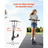 VEVOR Kick Scooter for Kids Ages 8+, Teens & Adults, 2-Wheel Toddler Scooter with Height Adjustable Handlebar, Wide Anti-Slip Deck, Foldable Lightweight Frame for Boys & Girls up to 220 lbs, Black