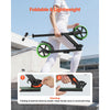 VEVOR Kick Scooter for Kids Ages 8+, Teens & Adults, 2-Wheel Toddler Scooter with Adjustable Height Handlebar, Wide Anti-Slip Deck, Foldable Lightweight for Boys & Girls up to 220 lbs, Black + Green