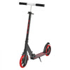 VEVOR Kick Scooter for Kids Ages 8+, Teens & Adults, 2-Wheel Toddler Scooter with Adjustable Height Handlebar, Wide Anti-Slip Deck, Foldable Lightweight for Boys & Girls up to 220 lbs, Black + Red