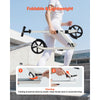 VEVOR Kick Scooter for Kids Ages 8+, Teens & Adults, 2-Wheel Toddler Scooter with Adjustable Height Handlebar, Wide Anti-Slip Deck, Foldable Lightweight for Boys & Girls up to 220 lbs, White + Black