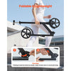 VEVOR Kick Scooter for Kids Ages 8+, Teens & Adults, 2-Wheel Toddler Scooter with Adjustable Height Handlebar, Wide Anti-Slip Deck, Foldable Lightweight Frame for Boys & Girls up to 220 lbs, Black