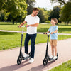 VEVOR Kick Scooter for Kids Ages 8+, Teens & Adults, 2-Wheel Toddler Scooter with Adjustable Height Handlebar, Wide Anti-Slip Deck, Foldable Lightweight Frame for Boys & Girls up to 220 lbs, Black