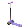 VEVOR Kick Scooter for Kids Ages 3+, 3-Wheel Toddler Scooter with Light-Up Wheels, Adjustable Height Handlebar, Wide Anti-Slip Deck, Lightweight Aluminum Frame for Boys & Girls up to 165 lbs, Purple