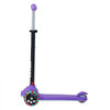 VEVOR Kick Scooter for Kids Ages 3+, 3-Wheel Toddler Scooter with Light-Up Wheels, Adjustable Height Handlebar, Wide Anti-Slip Deck, Lightweight Aluminum Frame for Boys & Girls up to 165 lbs, Purple