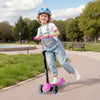 VEVOR Kick Scooter for Kids Ages 3+, 3-Wheel Toddler Scooter with Light-Up Wheels, Adjustable Height Handlebar, Wide Anti-Slip Deck, Lightweight Aluminum Frame for Boys & Girls up to 165 lbs, Pink