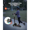 VEVOR Kick Scooter for Kids Ages 3+, 3-Wheel Toddler Scooter with Light-Up Wheels, Adjustable Height Handlebar, Wide Anti-Slip Deck, Lightweight Aluminum Frame for Boys & Girls up to 165 lbs, Black