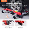 VEVOR Wheel Dolly, Max Capacity 1500 Lbs Car Dolly, Car Jack Dolly Lifter with 360° Rotatable Wheels, Heavy Duty Vehicle Positioning Hydraulic Tire Jack, for Vehicle Car Auto Repair Moving