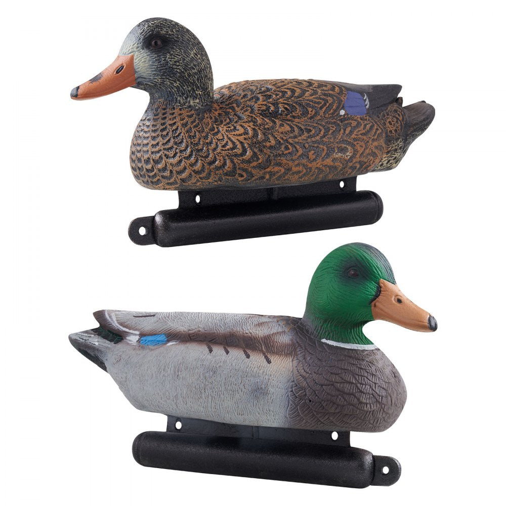 VEVOR Duck Decoys, Realistic Floating Duck Decoys, Weight Forward Swim, Plastic Duck Hunting Decoy Outdoor for Hunting, for Pool, Pond, and Lake, Garden Yard Decoration, Easy to Carry and Use, 6-Pack