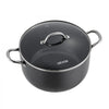 VEVOR Aluminum Stock Pot, 12-Quart Nonstick Ceramic Coated Pot with Glass Lid, PFOA-Free, PFAS-Free, Compatible with Gas Stoves, Induction Cooktops, Electric Stoves, for Soups, Stews, and Pasta