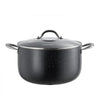 VEVOR Aluminum Stock Pot, 12-Quart Nonstick Ceramic Coated Pot with Glass Lid, PFOA-Free, PFAS-Free, Compatible with Gas Stoves, Induction Cooktops, Electric Stoves, for Soups, Stews, and Pasta