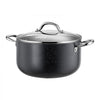 VEVOR Aluminum Stock Pot, 8-Quart Nonstick Ceramic Coated Pot with Glass Lid, PFOA-Free, PFAS-Free, Compatible with Gas Stoves, Induction Cooktops, Electric Stoves, for Soups, Stews, and Pasta