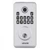 VEVOR Fingerprint Door Lock Set, Electronic Biometric Deadbolt Keyless Entry Door Lock with Handle, Pioneering Easy-Grip Design, Auto Locking, One-Time Code, Anti-Peeking Password, for Home, Silver