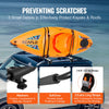 VEVOR Kayak Roof Rack, 1 Pair J-Bar, Soft Roof Rack, Top Mount Tie Down, Carrier for kayak, Surf Board, Canoe, SUP, Ski Board, Mount on Car, SUV, Truck, 1 Kayak