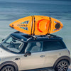 VEVOR Kayak Roof Rack, 1 Pair J-Bar, Soft Roof Rack, Top Mount Tie Down, Carrier for kayak, Surf Board, Canoe, SUP, Ski Board, Mount on Car, SUV, Truck, 1 Kayak