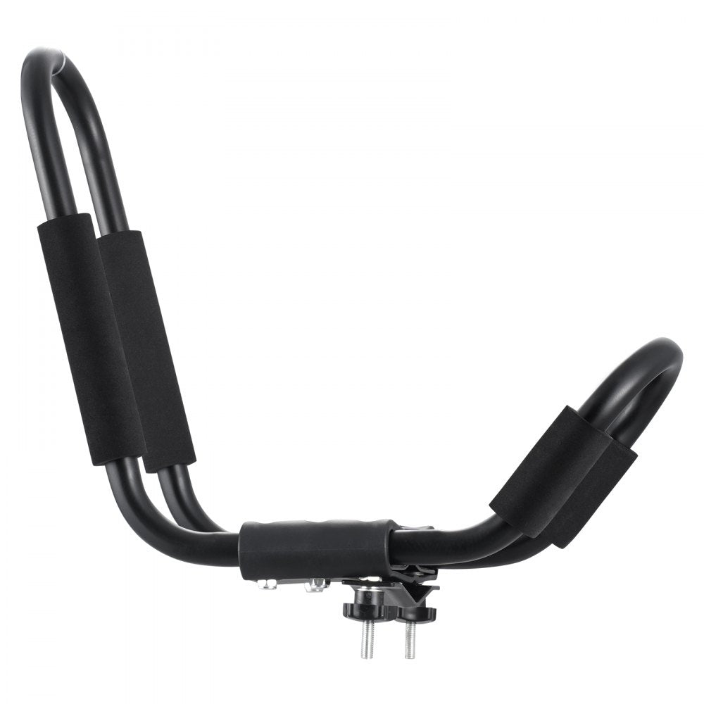 VEVOR Kayak Roof Rack 2 Pairs J-Bar, Soft Roof Rack, Top Mount Tie Down, Carrier for kayak, Surf Board, Canoe, SUP, Ski Board, Mount on Car, SUV, Truck, 2 Kayaks