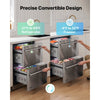 VEVOR 24" Convertible Drawer Fridge/Freezer, Undercounter Beverage Cooler, -4℉ to 64℉ Temp Range, Convertible Refrigerator/Freezer Mode, 304 Stainless Steel Drawer, Ideal for Kitchen, Bar & Garage
