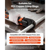 VEVOR Cordless Mini Press Tool, 18V Electric Pipe Crimping Tool for 1/2", 3/4", 1" PEX Pipe Copper Rings, 24KN PEX Press Tool with 2pcs Battery, Fast Charger & Carrying Case - Meet ASTM F1807 Standard