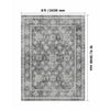 VEVOR Area Rug, 8 x 10 ft Large Washable Rug, Non-Slip and Tear-Resistant Soft Carpet, Pet & Child Friendly Vintage Area Rugs, Indoor Mat for Bedroom, Living Room, Kids Room, Entryway, Office, Gray