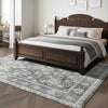 VEVOR Area Rug, 8 x 10 ft Large Washable Rug, Non-Slip and Tear-Resistant Soft Carpet, Pet & Child Friendly Vintage Area Rugs, Indoor Mat for Bedroom, Living Room, Kids Room, Entryway, Office, Gray