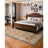 VEVOR Area Rug, 8 x 10 ft Large Washable Rug, Non-Slip and Tear-Resistant Soft Carpet, Pet & Child Friendly Vintage Area Rugs, Indoor Mat for Bedroom, Living Room, Kids Room, Office, Brown Green
