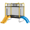 VEVOR Trampoline for Kids, Toddler Mini Trampoline, 132 lbs Capacity Indoor Outdoor Play Toys with Enclosure Net, Slide, and Ring, Easy to Assemble, Christmas Toys Birthday Gifts for Girls Boys