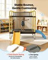 VEVOR Trampoline for Kids, Toddler Mini Trampoline, 132 lbs Capacity Indoor Outdoor Play Toys with Enclosure Net, Slide, and Ring, Easy to Assemble, Christmas Toys Birthday Gifts for Girls Boys