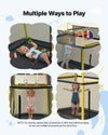 VEVOR Trampoline for Kids, Toddler Mini Trampoline, 132 lbs Capacity Indoor Outdoor Play Toys with Enclosure Net, Slide, and Ring, Easy to Assemble, Christmas Toys Birthday Gifts for Girls Boys