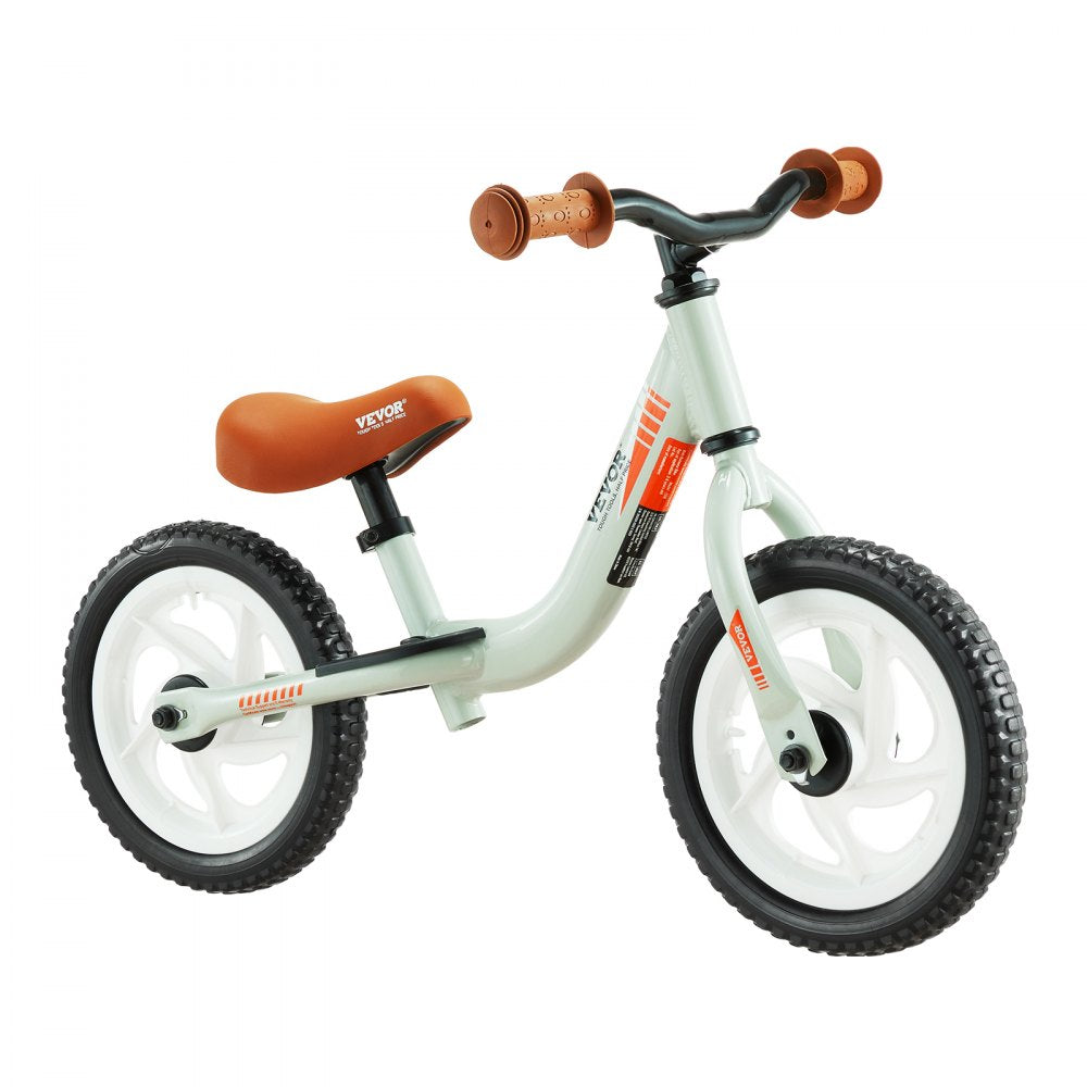 VEVOR Toddler Balance Bike, 12" Lightweight Aluminum Alloy Kids Bike with Adjustable Seat & Handlebar, EVA Foam Tires, No Pedal Kids Balance Bicycle Gift for 1-5 Years Boys Girls, 55LBS Support