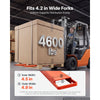 VEVOR Forklift Extensions 60 x 4.5 in, Upgrade Retaining Loop & Bottom Lock, for Forklifts and Forklift Trucks, Heavy-Duty Industrial Pallet Fork Attachments, Extended Load Handling, Orange, 1 Pair