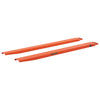 VEVOR Forklift Extensions 72 x 4.5 in, Upgrade Retaining Loop & Bottom Lock, for Forklifts and Forklift Trucks, Heavy-Duty Industrial Pallet Fork Attachments, Extended Load Handling, Orange, 1 Pair