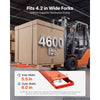 VEVOR Forklift Extensions 72 x 5.5 in, Upgrade Retaining Loop & Bottom Lock, for Forklifts and Forklift Trucks, Heavy-Duty Industrial Pallet Fork Attachments, Extended Load Handling, Orange, 1 Pair