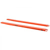 VEVOR Forklift Extensions 96 x 5.5 in, Upgrade Retaining Loop & Bottom Lock, for Forklifts and Forklift Trucks, Heavy-Duty Industrial Pallet Fork Attachments, Extended Load Handling, Orange, 1 Pair