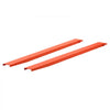 VEVOR Forklift Extensions 96 x 5.5 in, Upgrade Retaining Loop & Bottom Lock, for Forklifts and Forklift Trucks, Heavy-Duty Industrial Pallet Fork Attachments, Extended Load Handling, Orange, 1 Pair