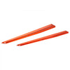 VEVOR Forklift Extensions 96 x 5.5 in, Upgrade Retaining Loop & Bottom Lock, for Forklifts and Forklift Trucks, Heavy-Duty Industrial Pallet Fork Attachments, Extended Load Handling, Orange, 1 Pair