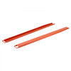 VEVOR Forklift Extensions 96 x 5.5 in, Upgrade Retaining Loop & Bottom Lock, for Forklifts and Forklift Trucks, Heavy-Duty Industrial Pallet Fork Attachments, Extended Load Handling, Orange, 1 Pair