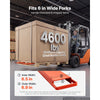 VEVOR Forklift Extensions 96 x 6.5 in, Upgrade Retaining Loop & Bottom Lock, for Forklifts and Forklift Trucks, Heavy-Duty Industrial Pallet Fork Attachments, Extended Load Handling, Orange, 1 Pair