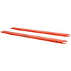 VEVOR Forklift Extensions 96 x 6.5 in, Upgrade Retaining Loop & Bottom Lock, for Forklifts and Forklift Trucks, Heavy-Duty Industrial Pallet Fork Attachments, Extended Load Handling, Orange, 1 Pair