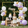 VEVOR Arch Backdrop Stand, 6.6 x 6.6 ft, Stable Structure, Easy Assembly, Square Gold Metal Arch Backdrop Stand for Wedding, Birthday Party, Graduation, Holiday Celebration, and Ceremony Decoration