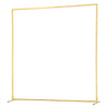VEVOR Arch Backdrop Stand, 6.6 x 6.6 ft, Stable Structure, Easy Assembly, Square Gold Metal Arch Backdrop Stand for Wedding, Birthday Party, Graduation, Holiday Celebration, and Ceremony Decoration